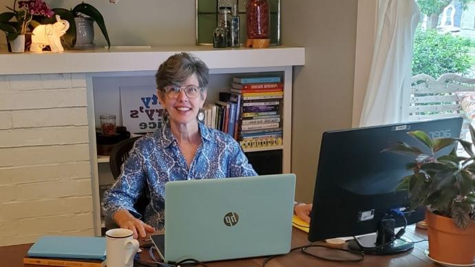 betty curry in her home office